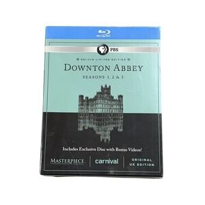 Downton Abbey:Masterpiece -Seasons 1-3 (Blu-ray Disc,2013, 9-Disc Set)